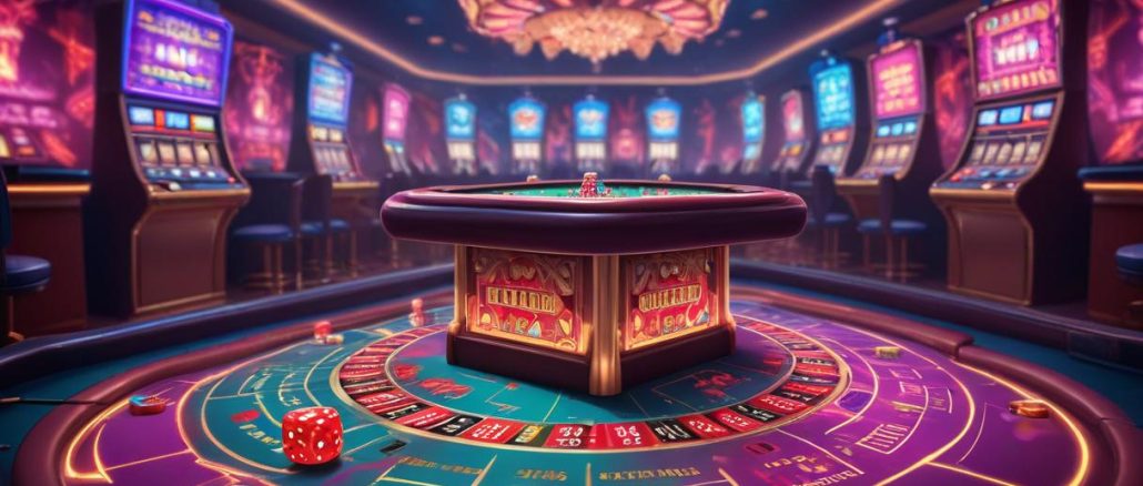 Spela online tärning och vinn stort på casinot! illustration