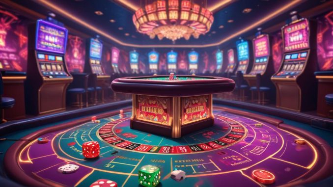 Spela online tärning och vinn stort på casinot! illustration